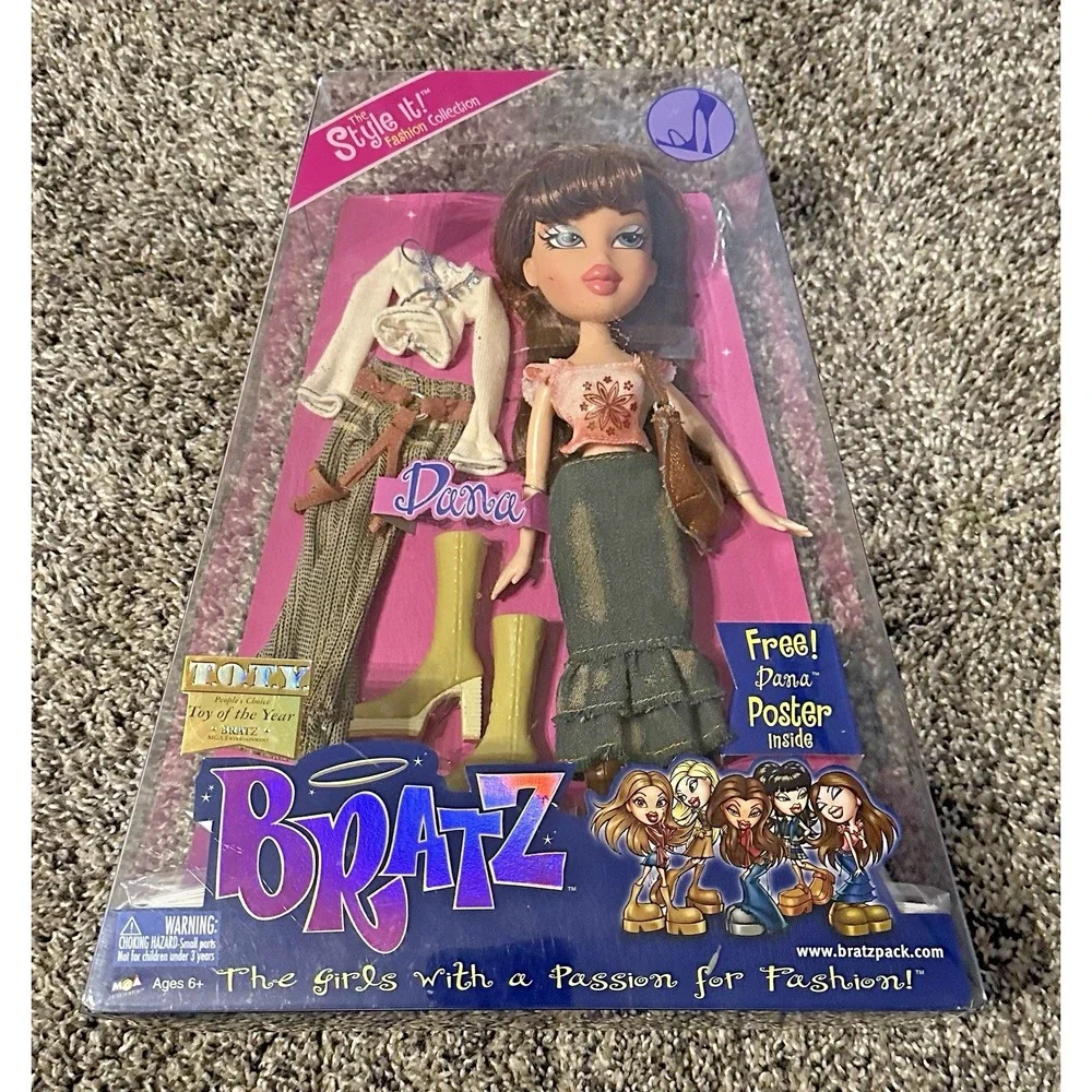 Bratz Dana Style It! Fashion Collection Doll with Poster 2003 MGA - New In Box
